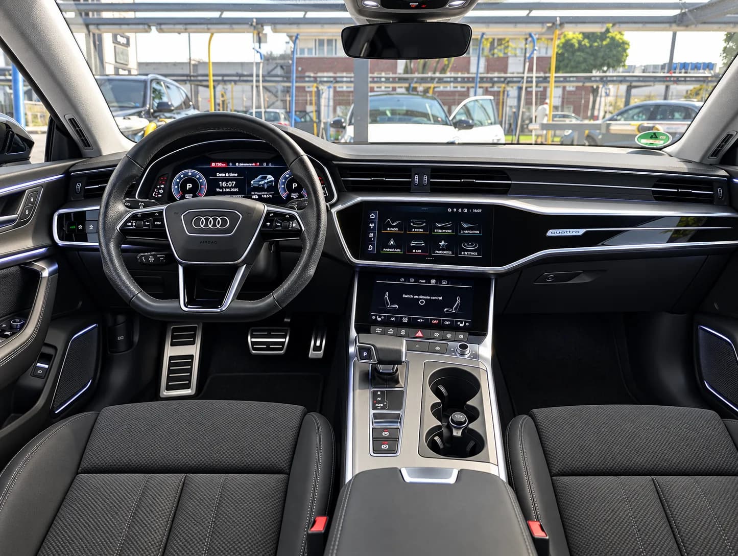 Audi A7 Sportback cabin, digital cockpit and infotainment display