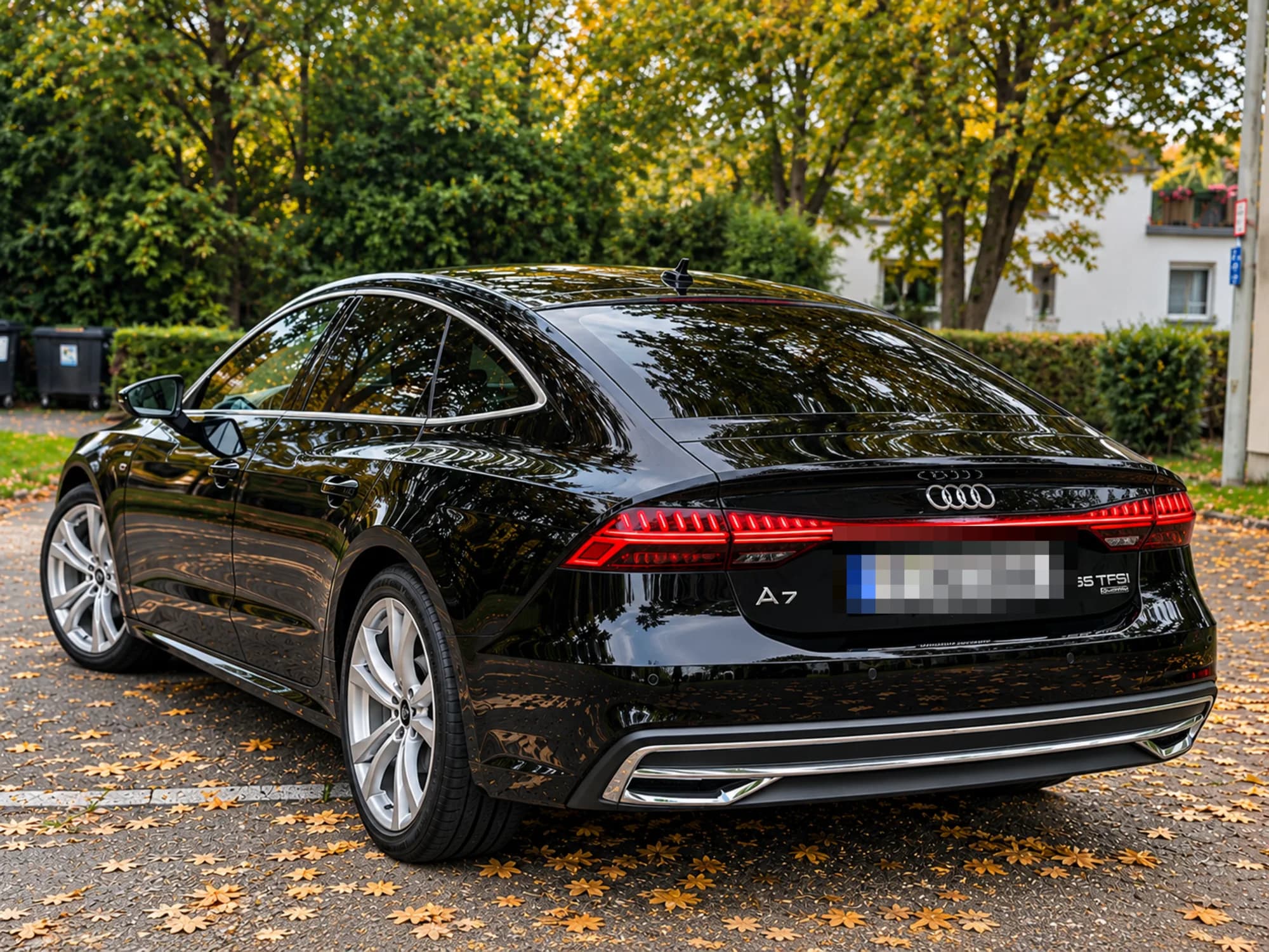 Audi A7 Sportback, rear three-quarter view