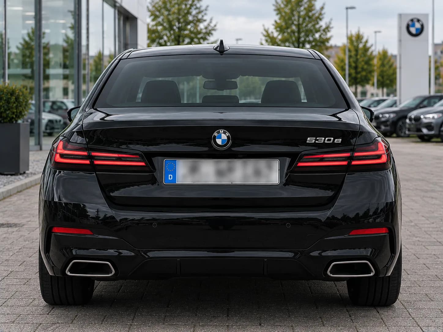 BMW 5 Series, rear view