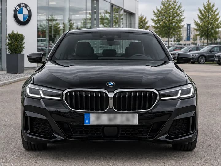 BMW 5 Series saloon, front view