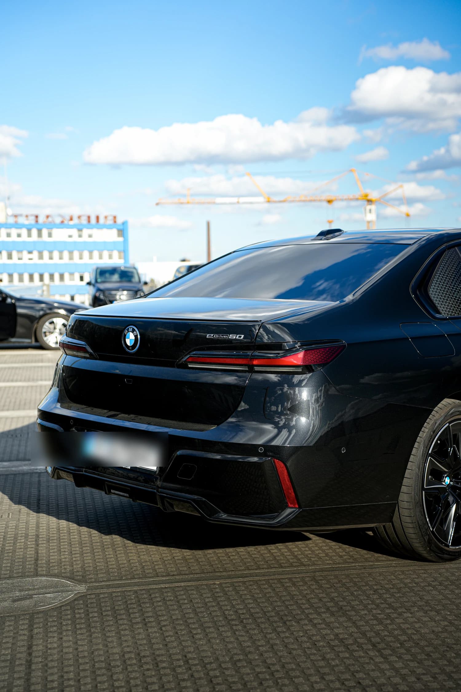 BMW 7 Series, rear low angle