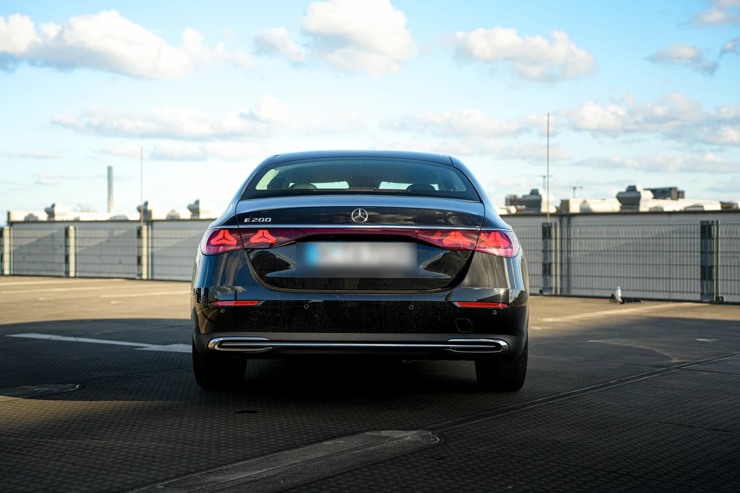 Mercedes-Benz E-Class, rear three-quarter view