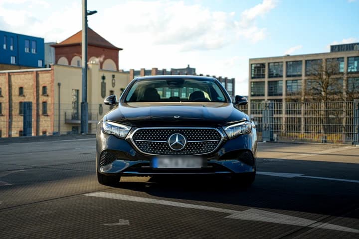 Mercedes-Benz E-Class saloon, front view